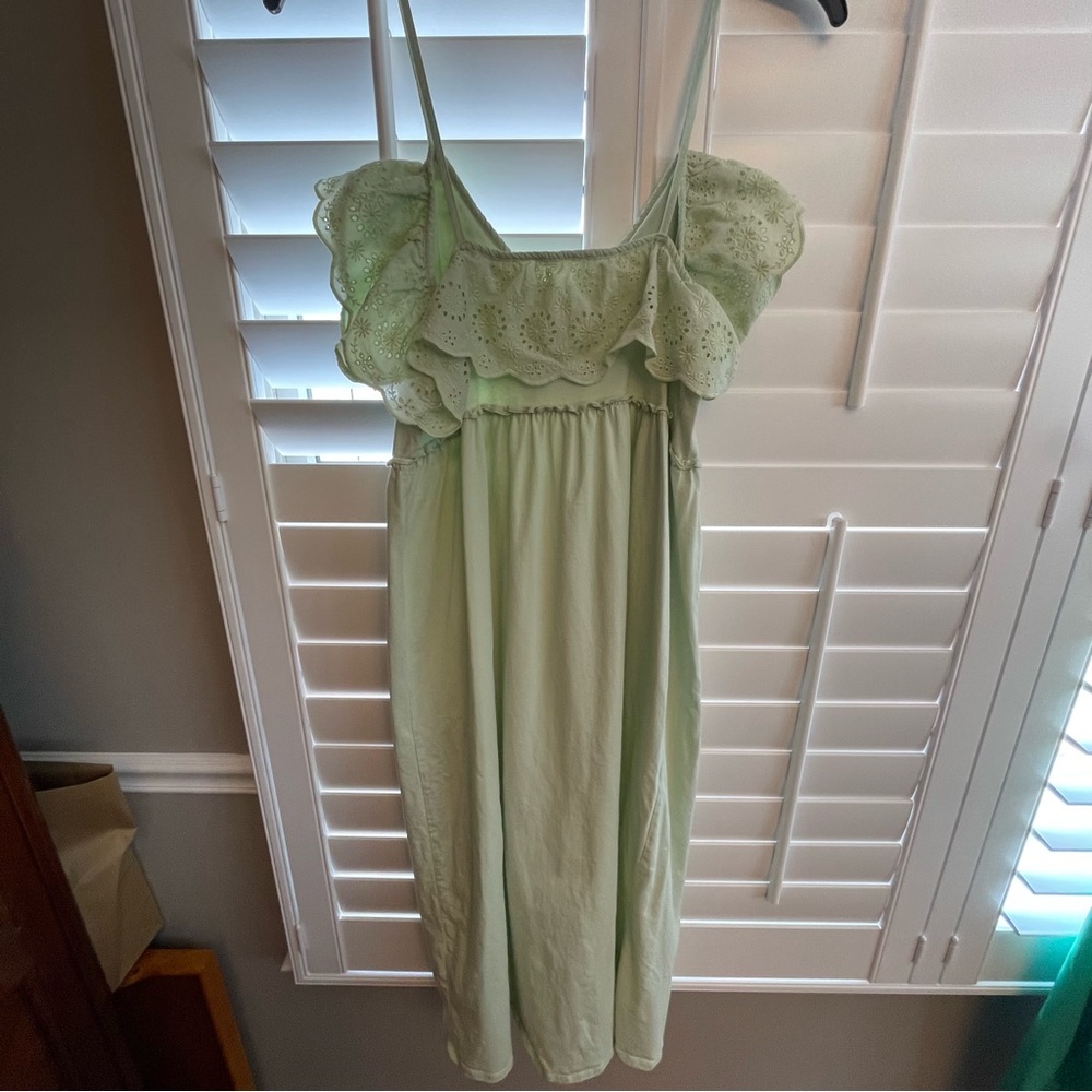 Zara Mint Green Eyelet Dress - Picture 4 of 6